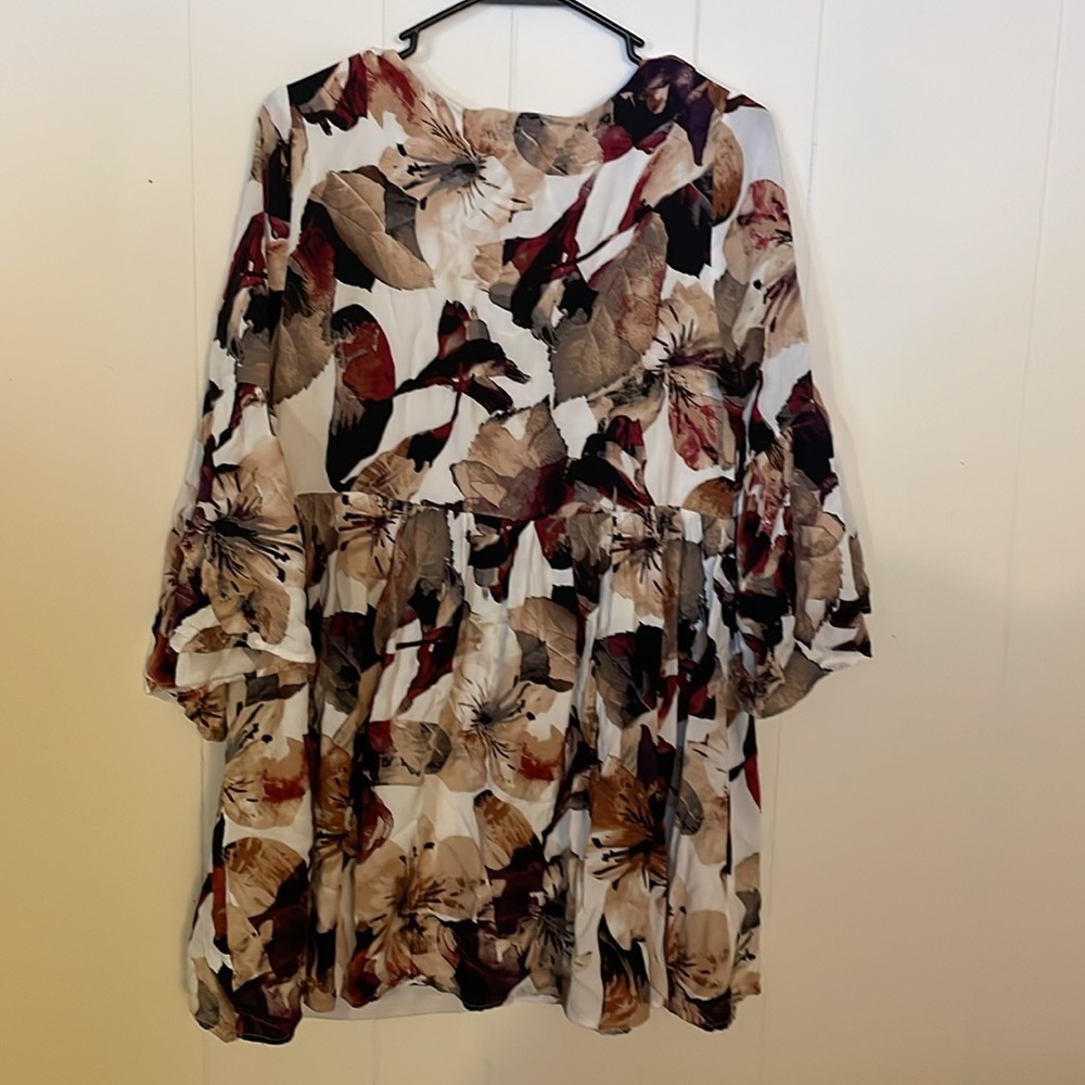 Entro blouse with leaf pattern - Picture 2 of 4